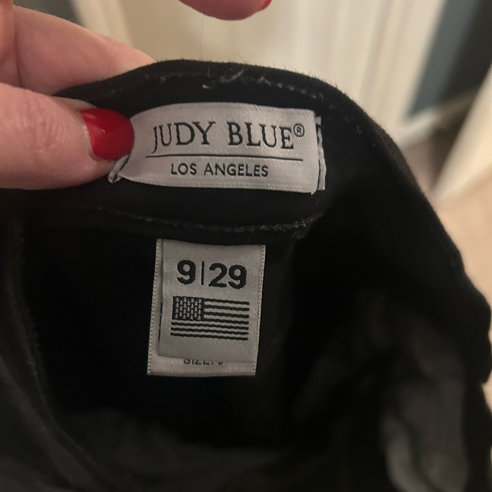 Judy Blue Midnight Black Denim-like new